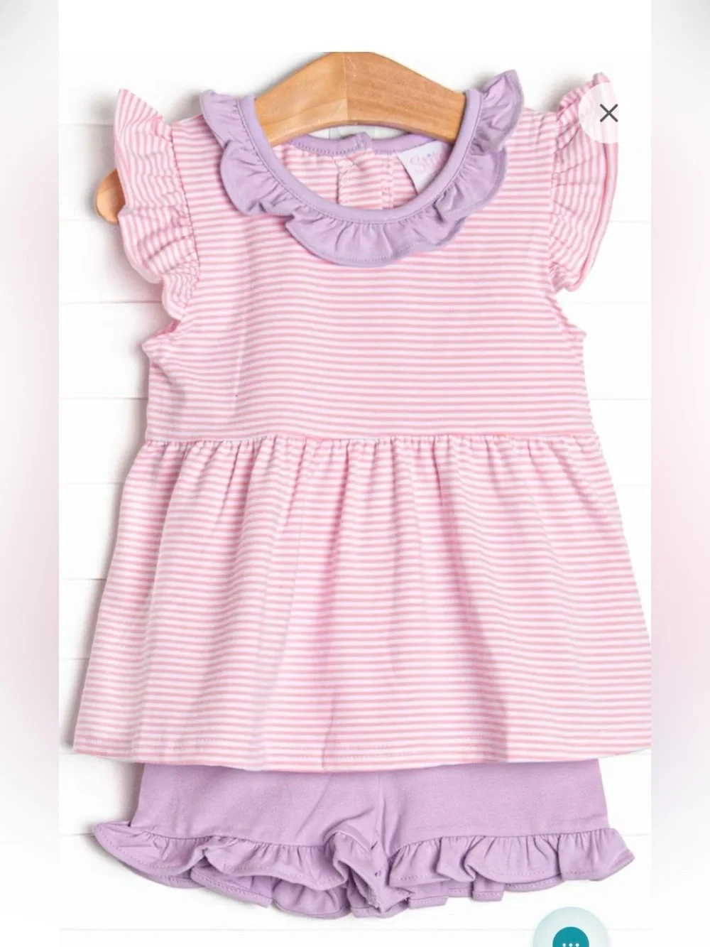 Girls Stitchy Fish Carlie short set